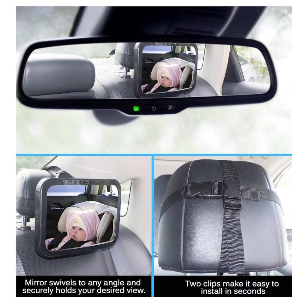 Baby Car Mirror Set - Picture 3 of 5